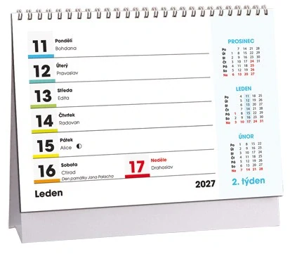 STOLNÍ MIKRO KALENDÁŘ - POZNÁMKOVÝ 2027