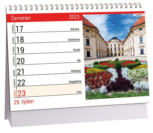 STOLNÍ KALENDÁŘ - HRADY A ZÁMKY 2026