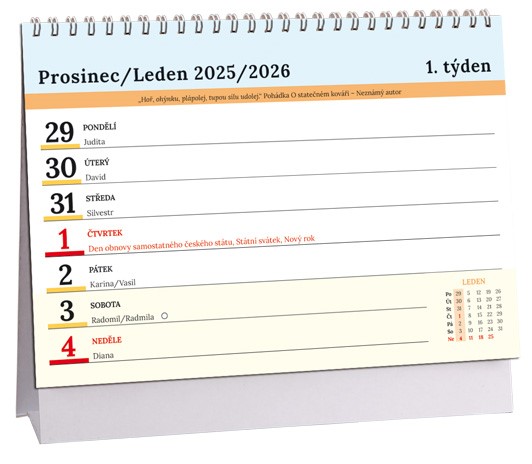 STOLNÍ PLÁNOVACÍ KALENDÁŘ - CITÁTY 2027