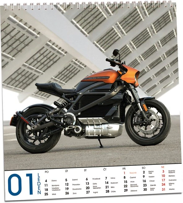 NÁSTĚNNÝ KALENDÁŘ - MOTORKY 2027