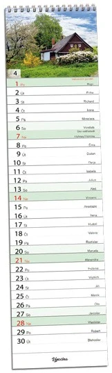 NÁSTĚNNÝ KALENDÁŘ - ČESKÁ KRAJINA 2027 ( KRAVATA )