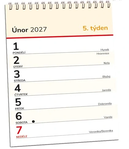 Nástěnný KALENDÁŘ - POZNÁMKOVÝ TRHACÍ 2027