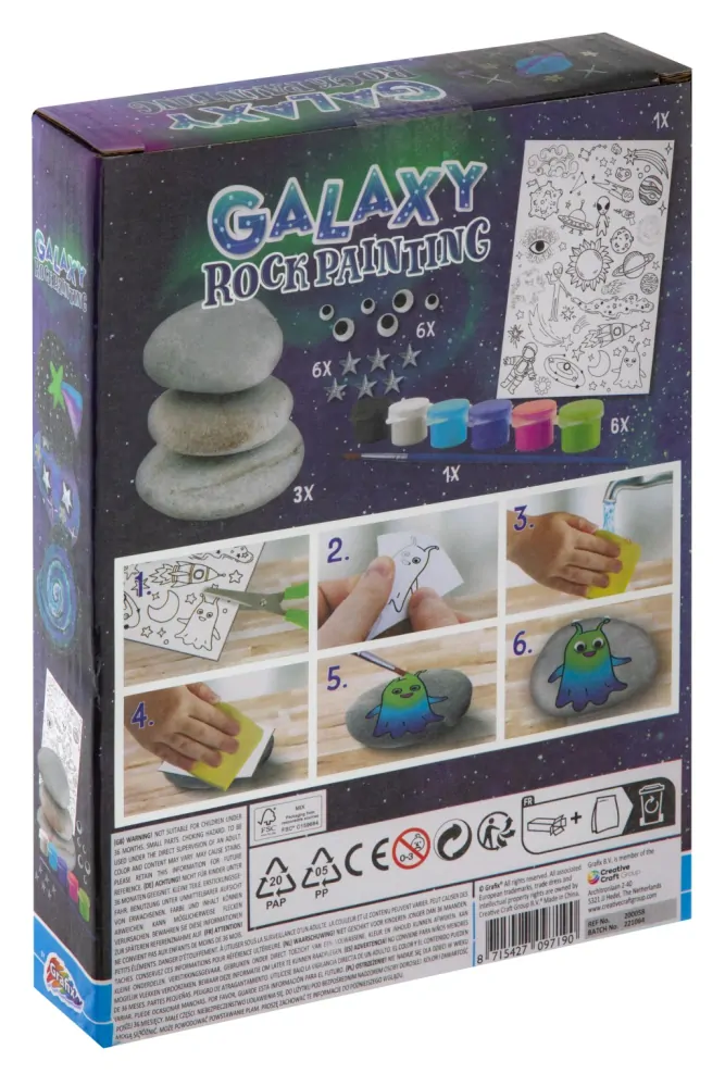 MALOVÁNÍ NA KAMÍNKY - GALAXY