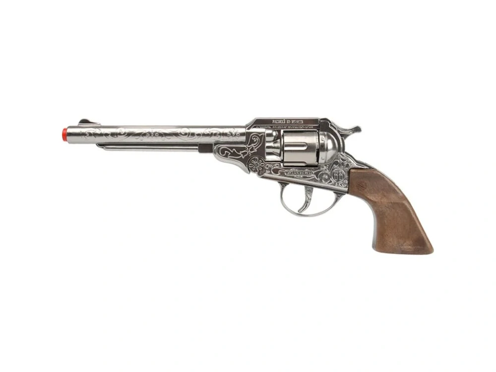 PISTOL - Revolver kapslíkový, kovový, dlouhý - 8 ran