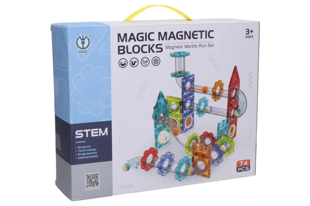 Magnetická KULIČKOVÁ DRÁHA - 74 ks