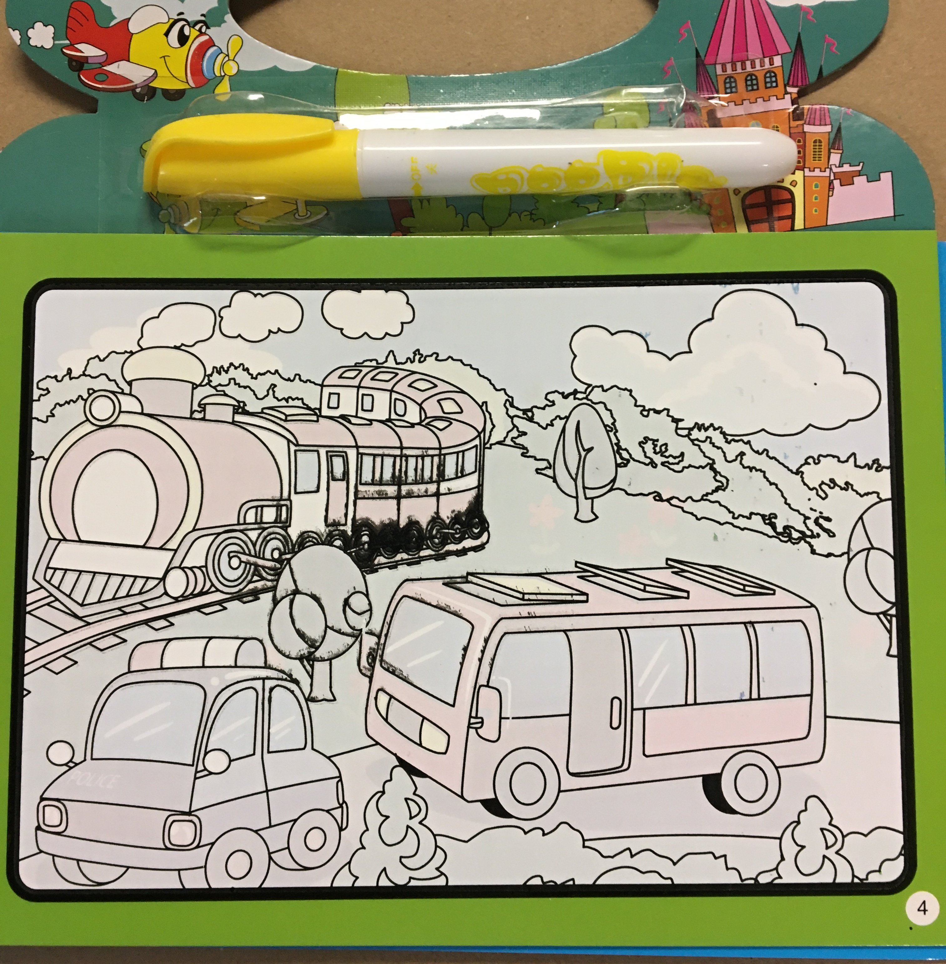 MALOVÁNÍ VODOU - Dopravní prostředky