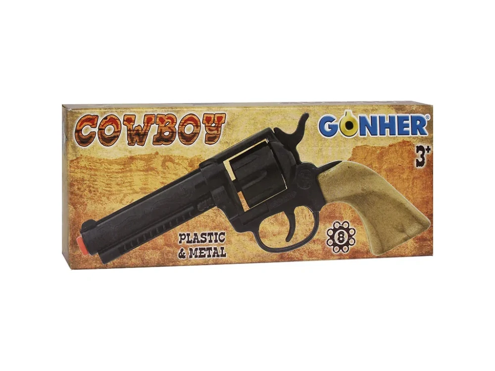 PISTOL Gonher - Revolver kapslíkový, plastový - 8 ran