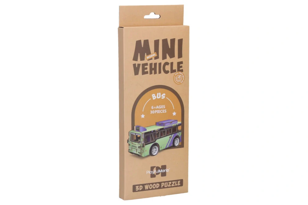 Dřevěné 3D PUZZLE - AUTOBUS