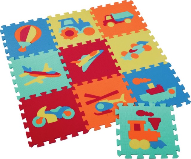 PĚNOVÉ PUZZLE - DOPRAVNÍ PROSTŘEDKY