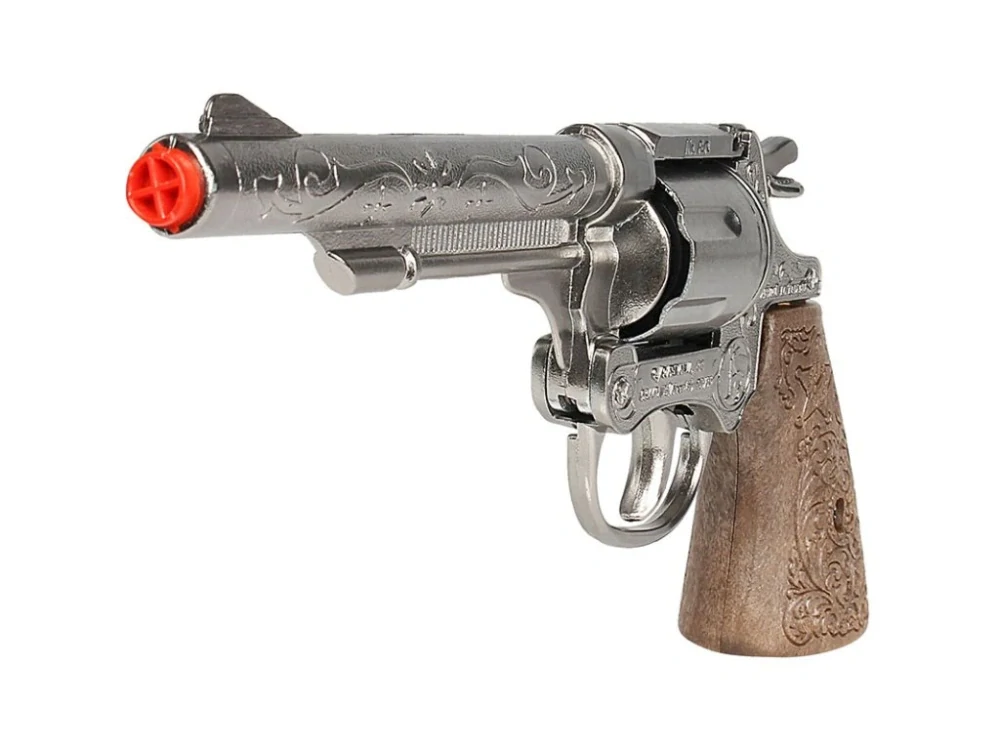 PISTOL - Revolver kapslíkový, kovový - 8 ran
