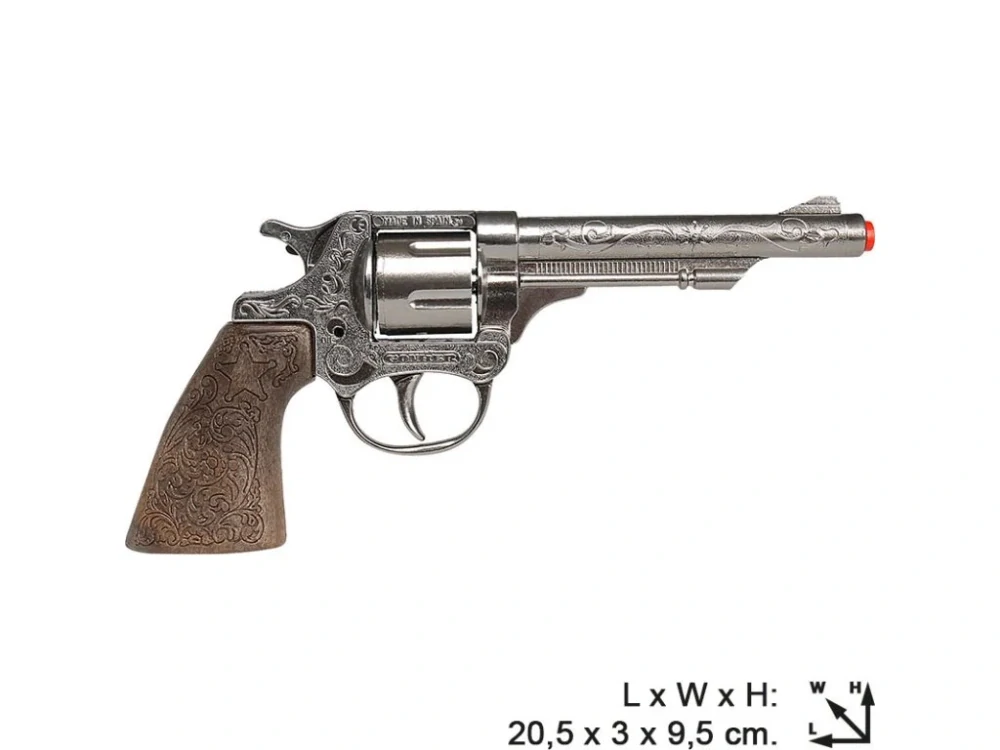 PISTOL - Revolver kapslíkový, kovový - 8 ran