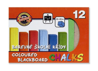 ŠKOLNÍ KŘÍDY BAREVNÉ - 12 KS