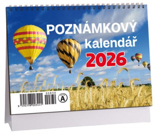 STOLNÍ MIKRO KALENDÁŘ - POZNÁMKOVÝ 2026