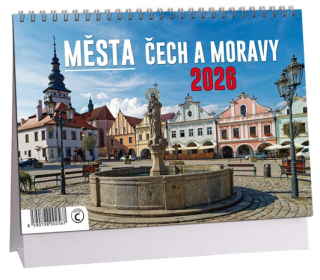 STOLNÍ KALENDÁŘ - ČESKÁ A MORAVSKÁ MĚSTA 2026