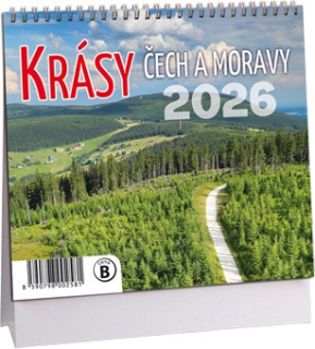 STOLNÍ MINI KALENDÁŘ - KRÁSY ČECH A MORAVY 2026