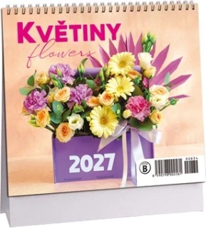 STOLNÍ MINI KALENDÁŘ - KVĚTINY 2027