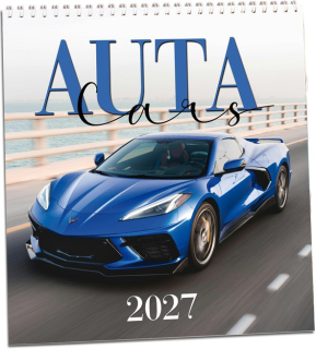 NÁSTĚNNÝ KALENDÁŘ - AUTA 2027