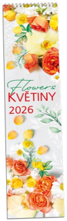 NÁSTĚNNÝ KALENDÁŘ - KVĚTINY 2026 ( KRAVATA )
