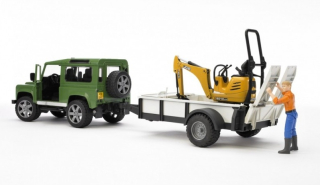 BRUDER - Land Rover Defender a mikrobagr