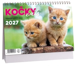 STOLNÍ KALENDÁŘ - KOČKY 2027