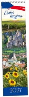 NÁSTĚNNÝ KALENDÁŘ - ČESKÁ KRAJINA 2027 ( KRAVATA )