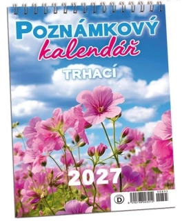Nástěnný KALENDÁŘ - POZNÁMKOVÝ TRHACÍ 2027