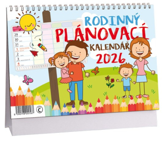 STOLNÍ RODINNÝ PLÁNOVACÍ KALENDÁŘ - 2026