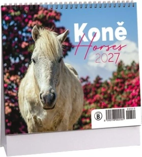 STOLNÍ MINI KALENDÁŘ - KONĚ 2027