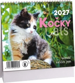 STOLNÍ MINI KALENDÁŘ - KOČKY 2027