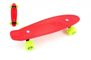 SKATEBOARD - pennyboard 43 cm , ČERVENÝ
