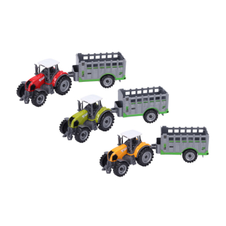 TRAKTOR S VLEKEM - KOVOVÝ