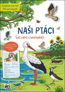 SAMOLEPKOVÁ KNÍŽKA - Svět zvířat / ptáci