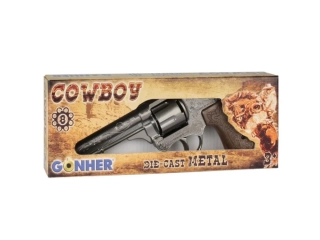 PISTOL - Revolver kapslíkový, kovový - 8 ran