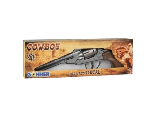 PISTOL - Revolver kapslíkový, kovový, dlouhý - 8 ran