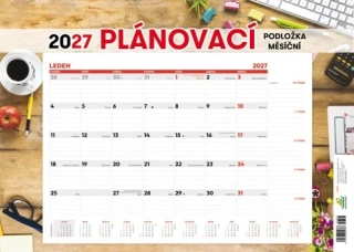 Kalendář - Plánovací podložka A2 měsíční 2027