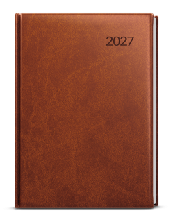 DIÁŘ TÝDENNÍ  A5 - OSKAR 2027 / hnědý